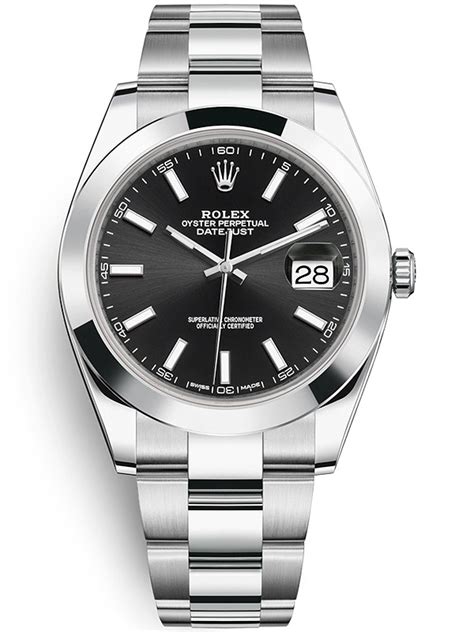 rolex oyster perpetual datejust mens black dial|rolex datejust 41mm black dial.